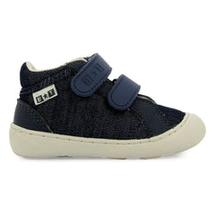 Bonton - Zapatillas fáciles Double Scratch Denim Smoothie | Azul noche