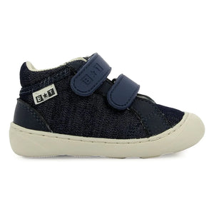 Bonton - Zapatillas fáciles Double Scratch Denim Smoothie | Azul noche