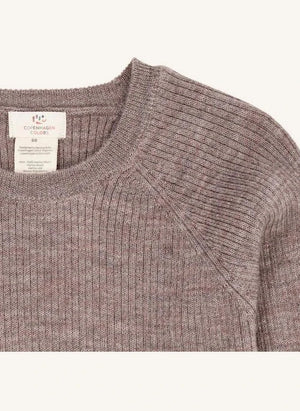 Copenhagen Colors - Jersey clásico de lana merina | Taupe Brown