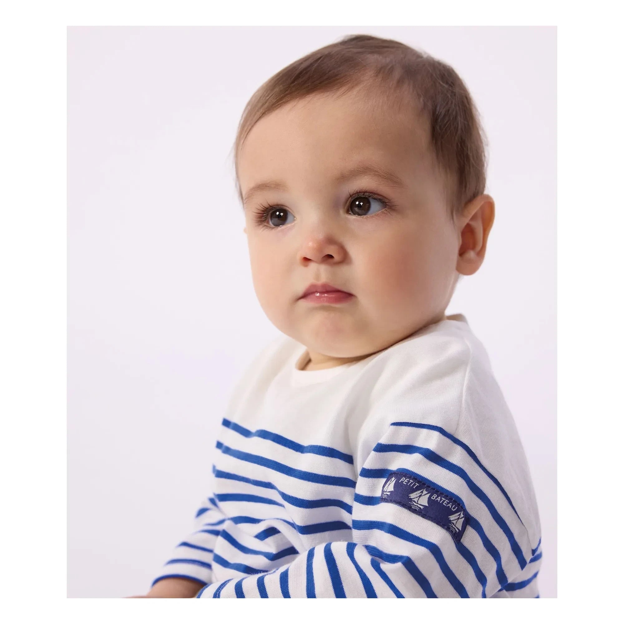 Petit Bateau - Camiseta marinera | Blanco