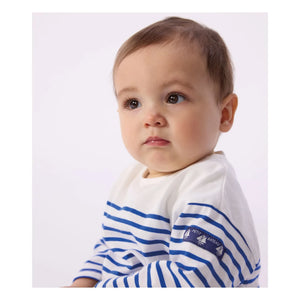 Petit Bateau - Camiseta marinera | Blanco