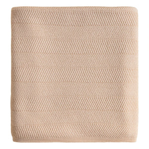 Manta de Lana Merino Hvid - Freddie | Beige
