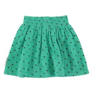 Piupiuchick - Falda Corazón de Toalla de Algodón Orgánico | Verde