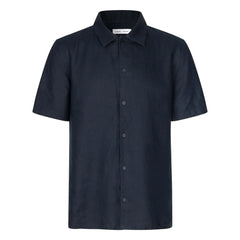 Samsoe Samsoe - Camisa de manga corta de algodón Avan JX | Azul marino