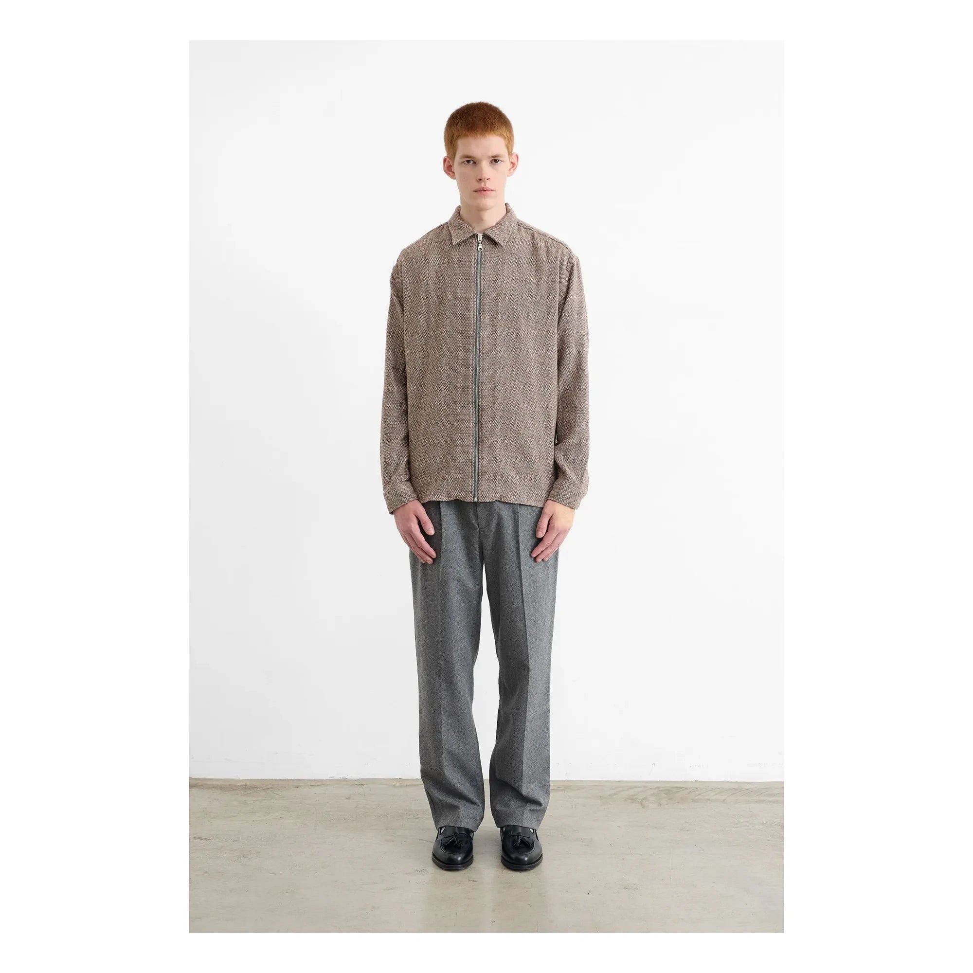 Edmmond Studios - Camisa Landscape difuminado | Gris jaspeado