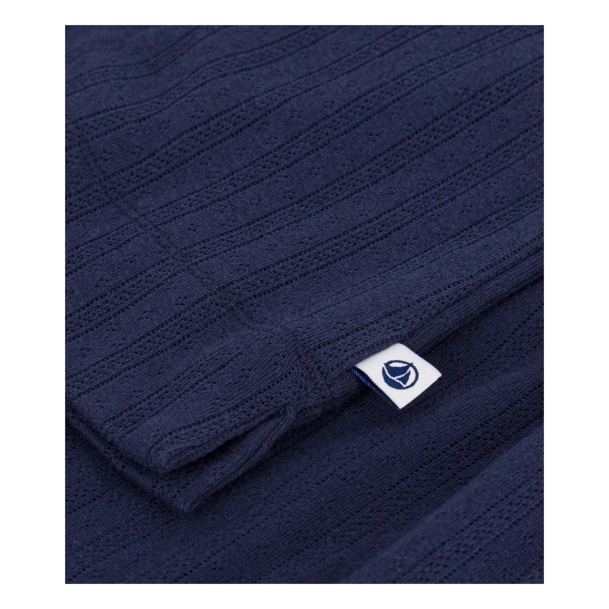 Petit Bateau - Pijama líquido azul marino