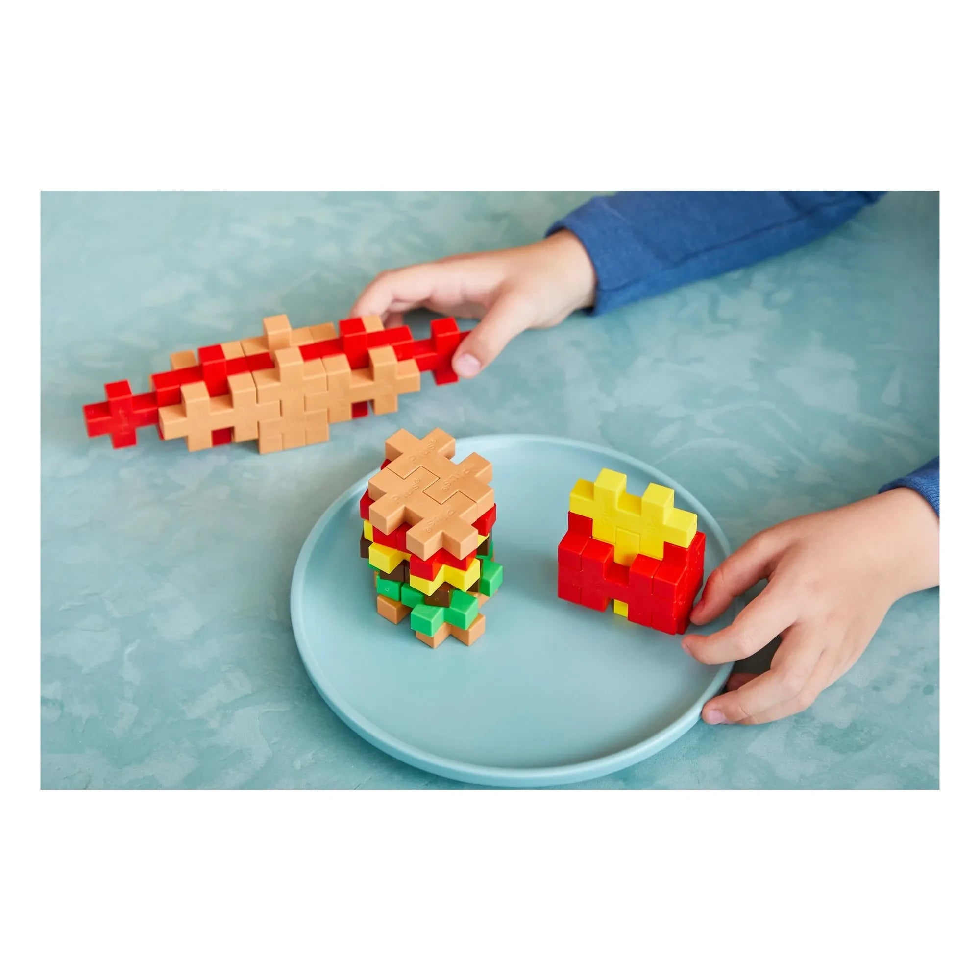 Plus-Plus - Caja de actividades Foodies - 40 piezas