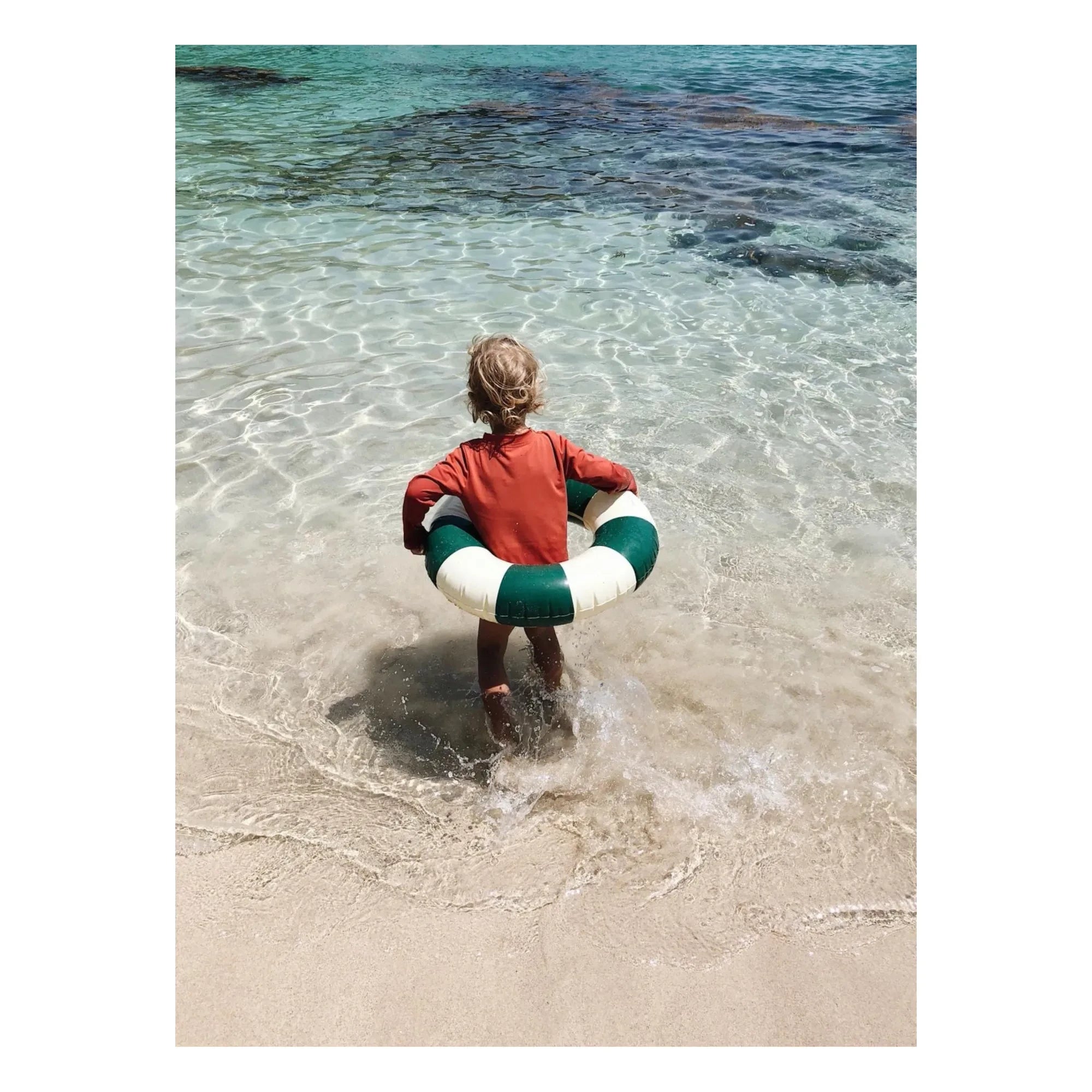 Petites Pommes - Anna Donut Hinchable | Verde Oscuro
