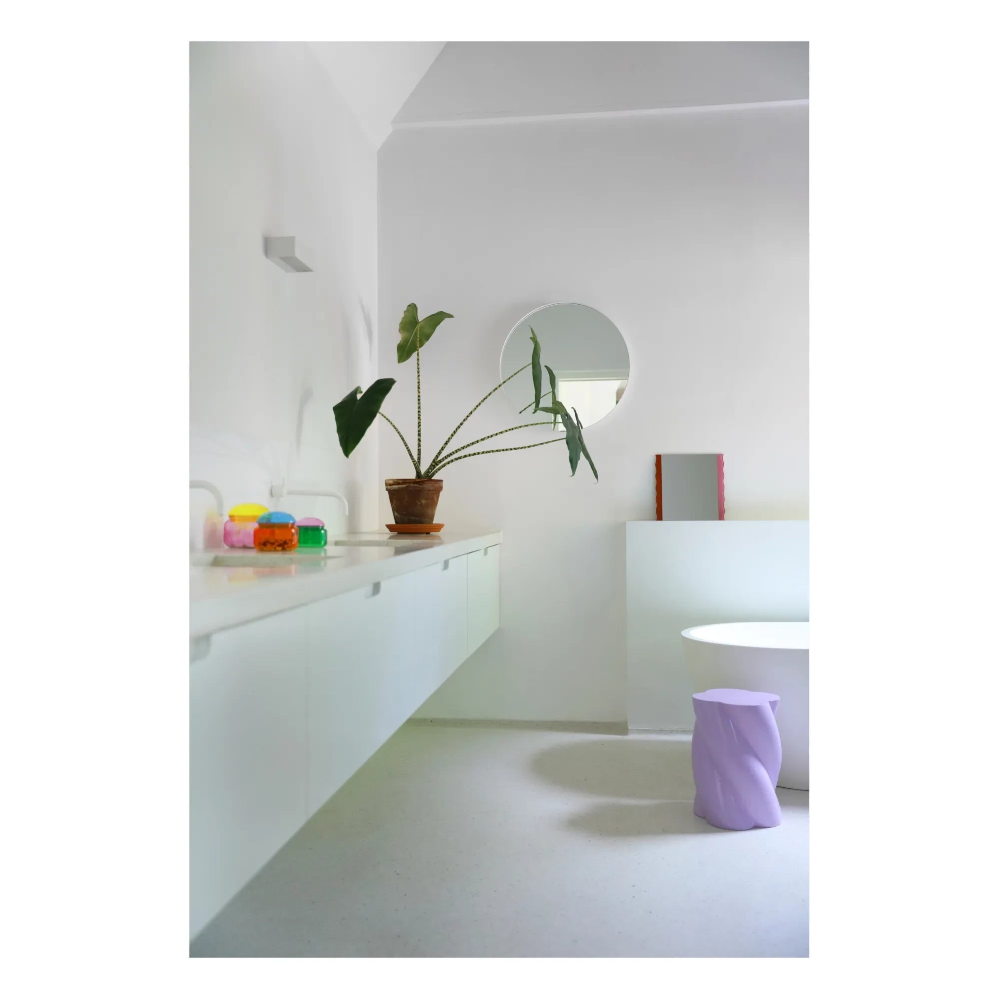 &Klevering - Mesa Auxiliar Marshmallow | Lila