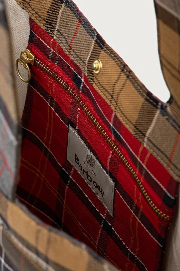 Bolso shopper Barbour de algodón para mujer