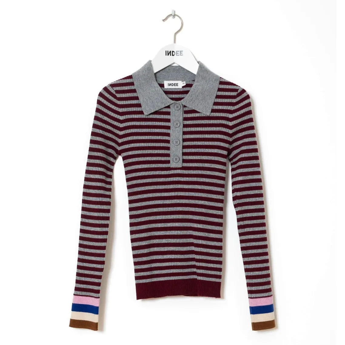 Indee - Polo Rayas Wallaby | Burdeos