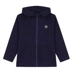 Petit Bateau - Sudadera con capucha y cremallera | Azul marino