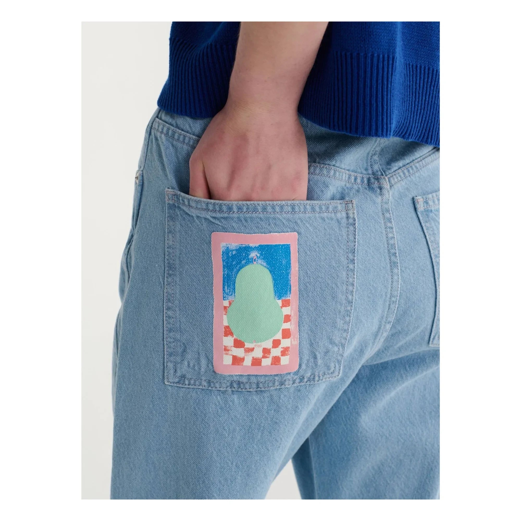 Bobo Choses - Pantalón Pera de Algodón Orgánico | Azul Claro