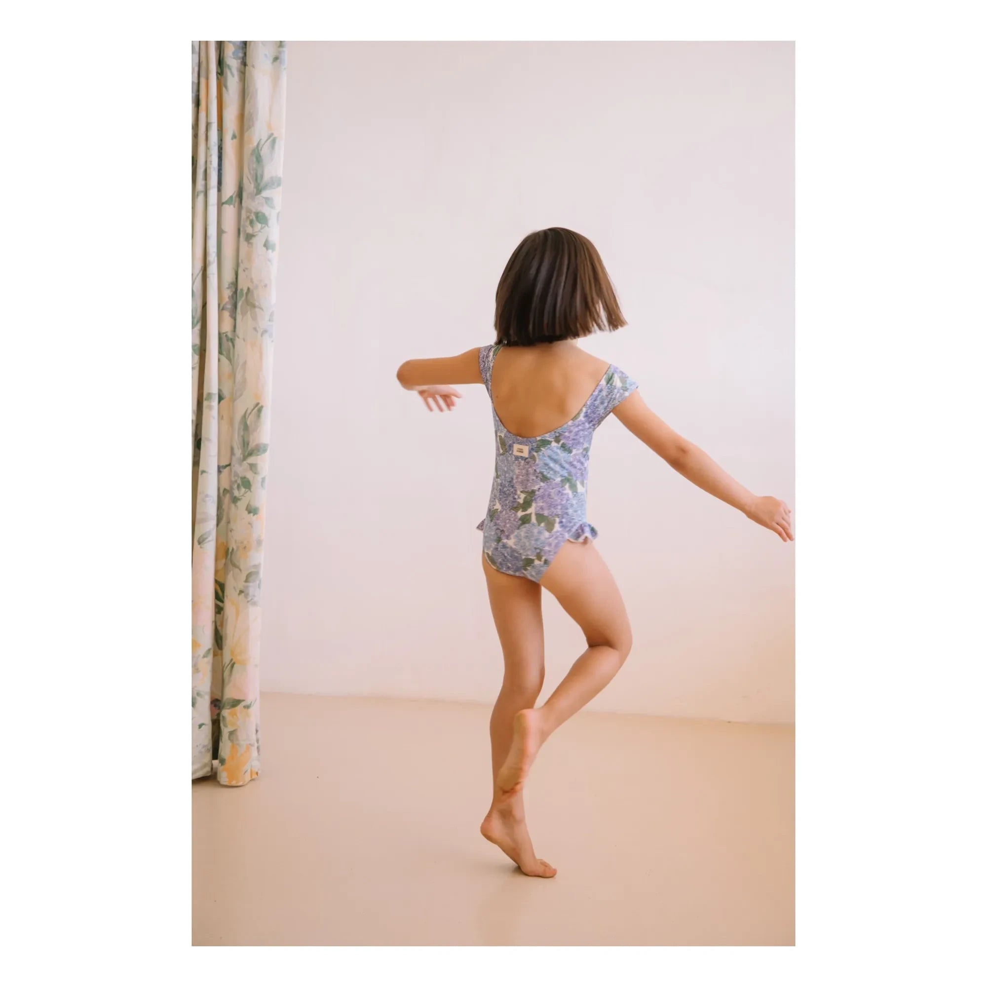 Studio Bohème - Maillot de baño de ballet Flores Fibras recicladas | Lila
