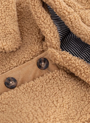 Petit Bateau - Sherpa Kulaklı Kaban | Bej