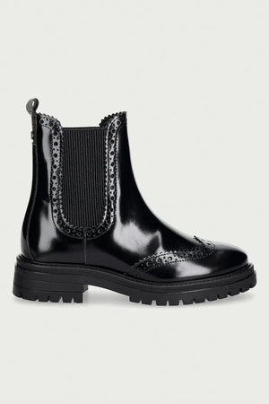 Botines Chelsea de cuero para mujer Barbour Fawne
