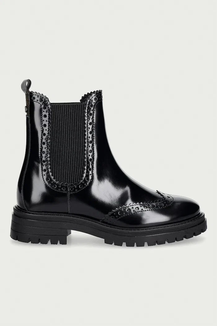 Botines Chelsea de cuero para mujer Barbour Fawne