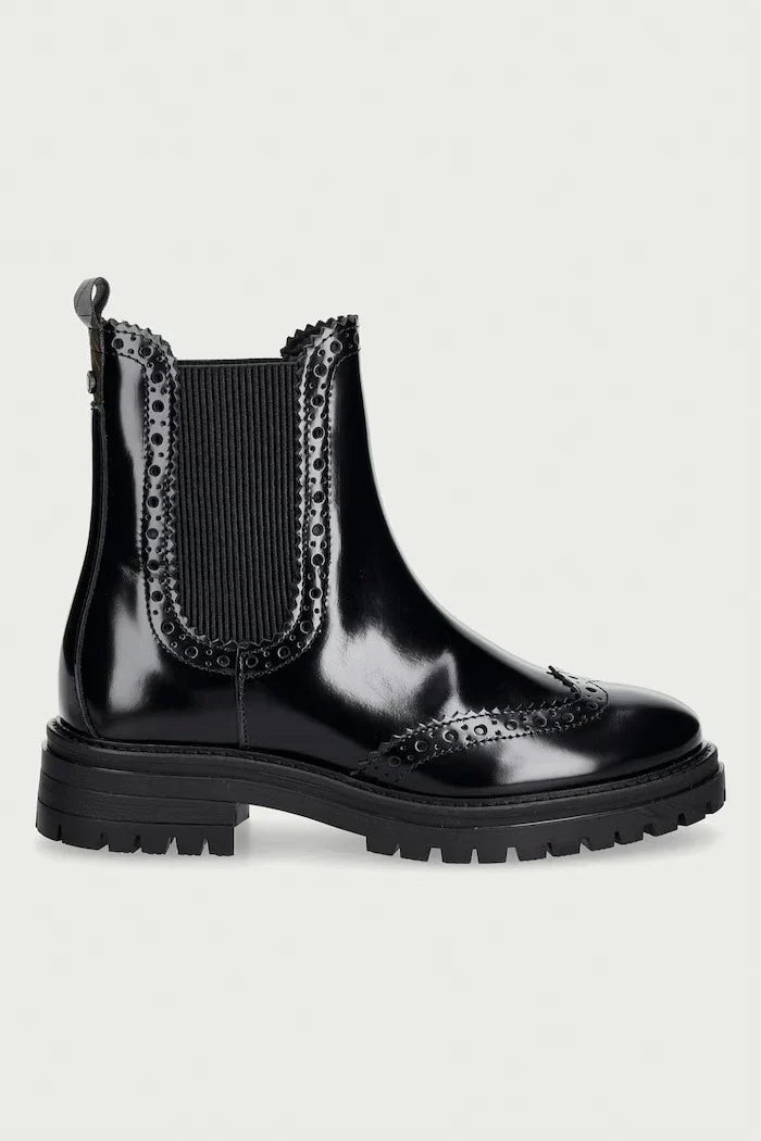 Botines Chelsea de cuero para mujer Barbour Fawne