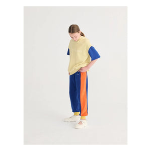 Bobo Choses - Pantalón de chándal de rizo de algodón orgánico con bloques de color | Azul real