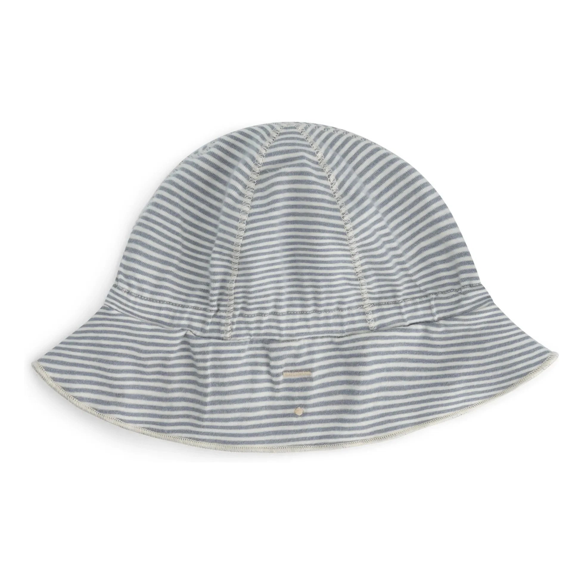 Gray Label - Gorro Rayado de Algodón Orgánico | Azul Glaciar