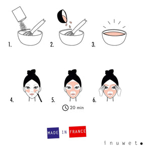 Inuwet - kit de mascarilla en polvo DIY