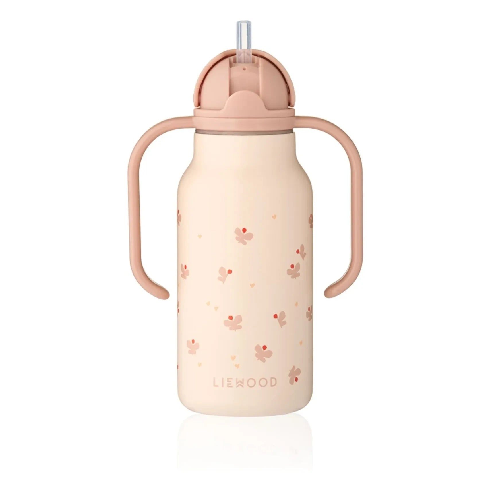 Liewood - Botella de agua de acero inoxidable Kimmie - 250 ml | Mini mariposa/flor de manzano
