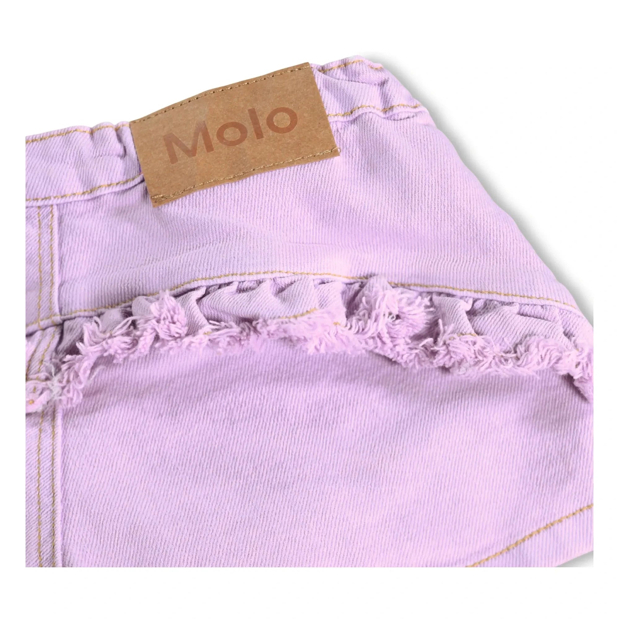 Molo - Shorts de mezclilla con volantes Agnetha | Morado