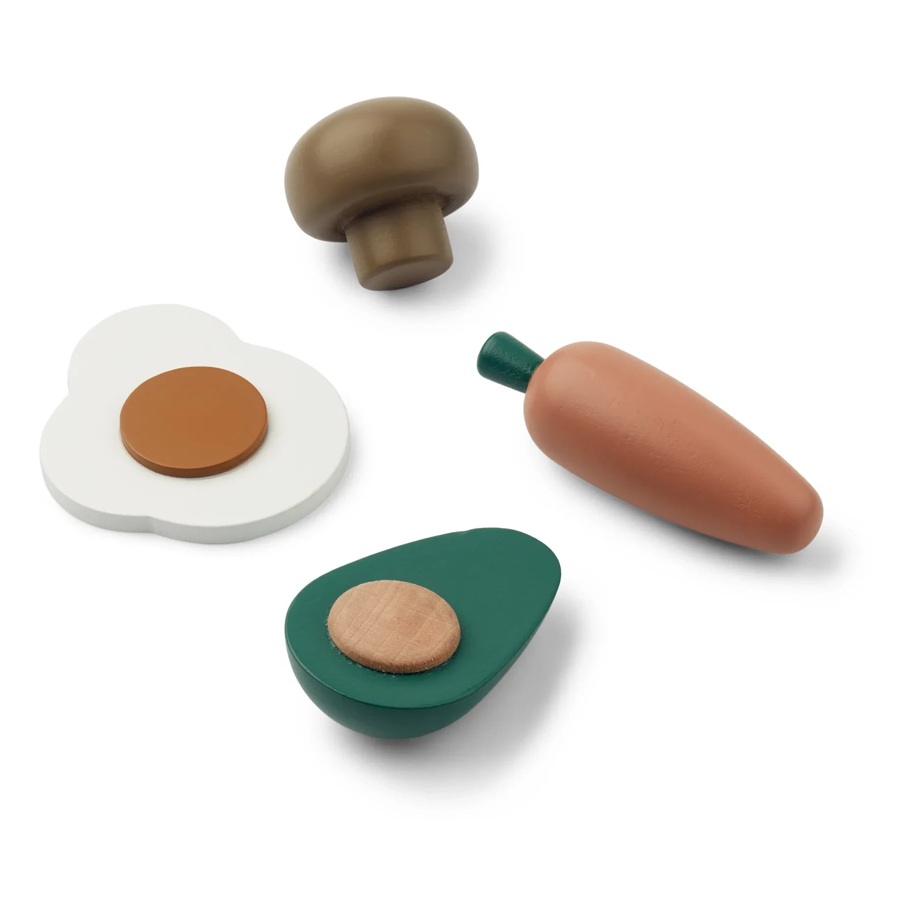 Liewood - Ahşap Sebzeler - 4'lü Set | Yeşil