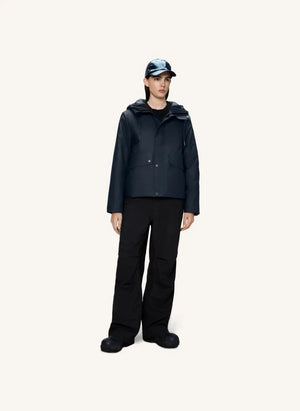 Rains - Nombre Chaqueta Corto Parka W3T3 | Azul Marino