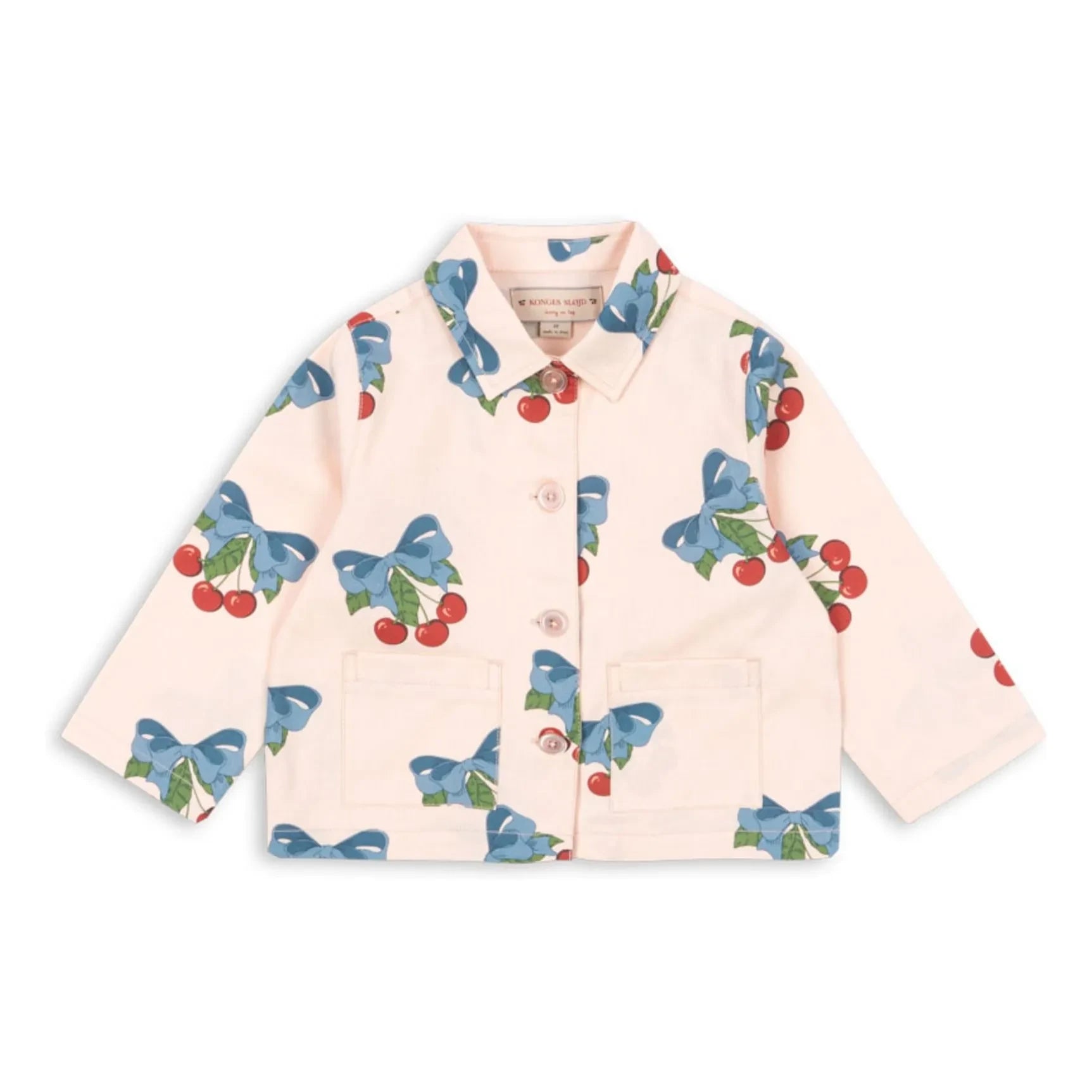 Konges Sløjd - Chaqueta de algodón orgánico Frankie Cherries | Rosa