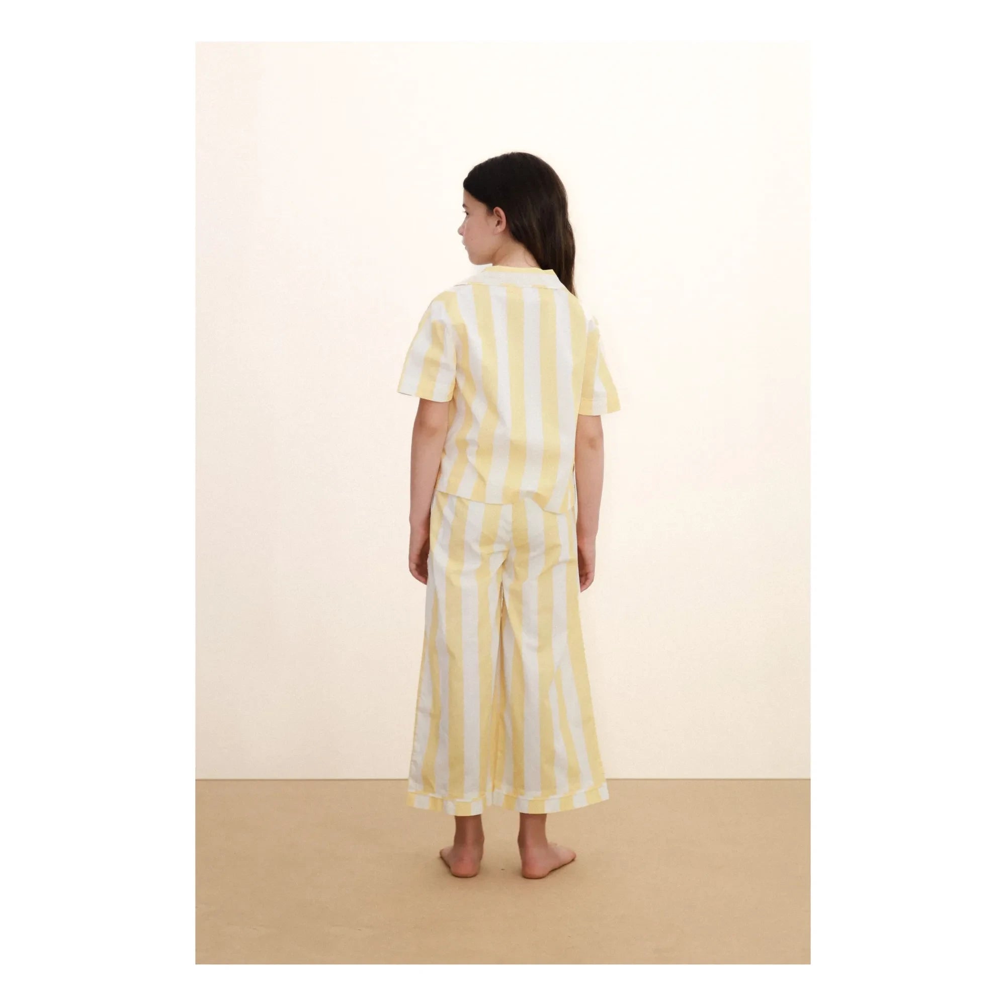 Tinycottons - Conjunto de camisa y pantalón a rayas | Amarillo