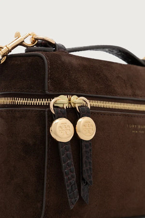 Bolso cruzado de ante Romy Tory Burch para mujer