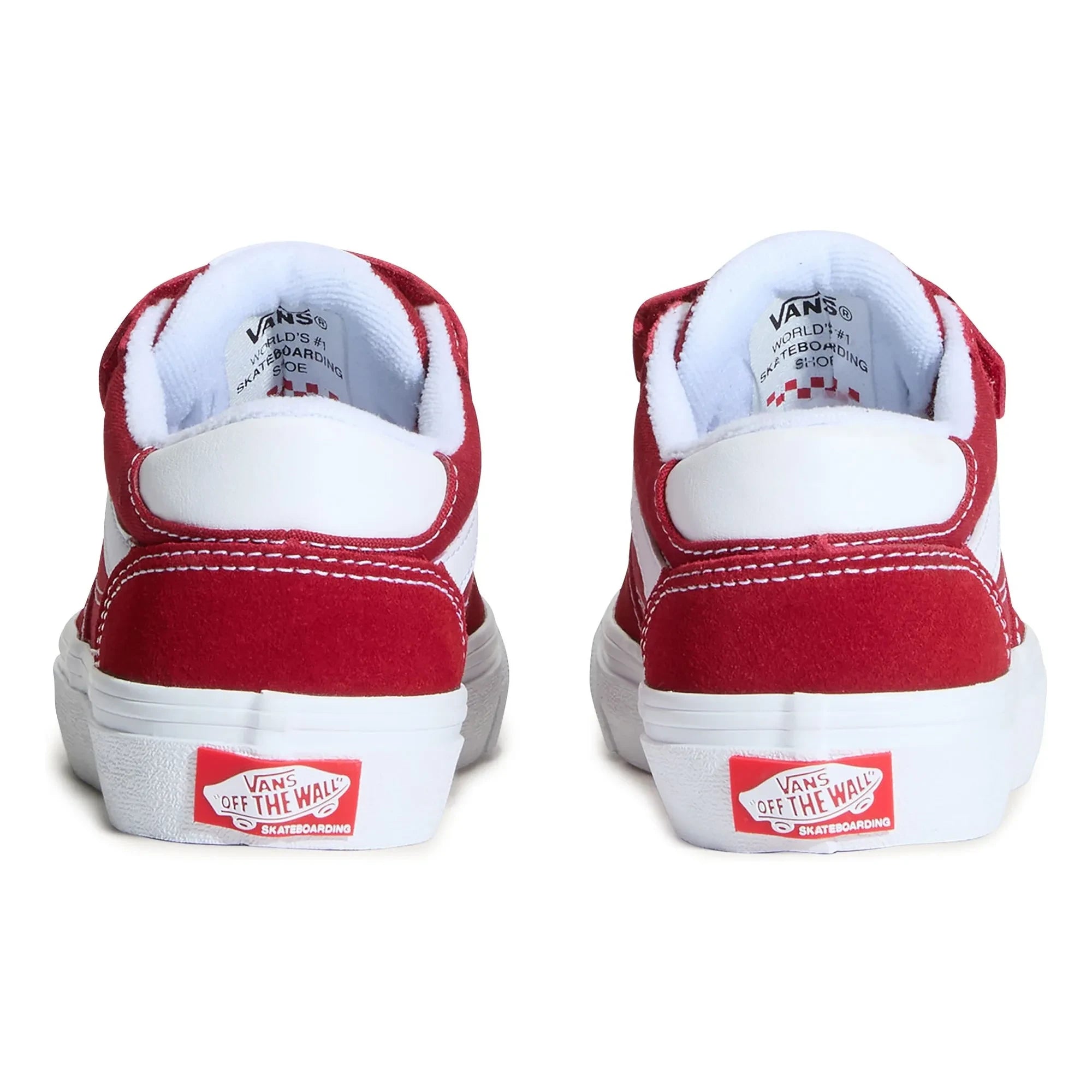 Vans - Çocuk Rowan Cırt Cırtlı Kaykay Spor Ayakkabısı | Kırmızı