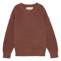brunobruno nation - Jersey de algodón orgánico Sienna | Burdeos