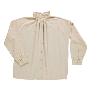 Poudre Organic - Blusa de gasa de algodón doble Rosier - Colección Mujer | Crudo