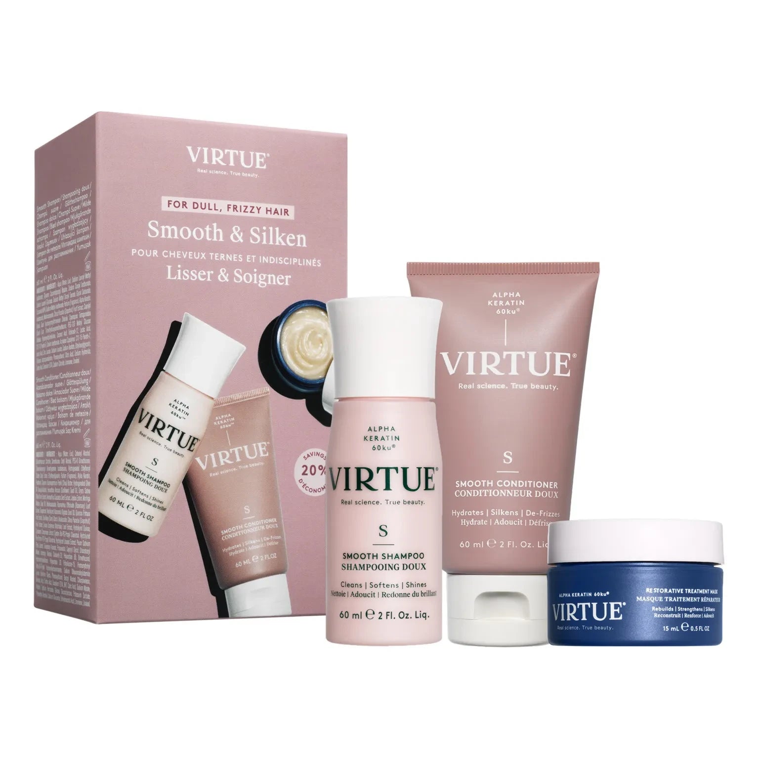 Virtue - Kit de Descubrimiento de Suavidad - Cabello Graso