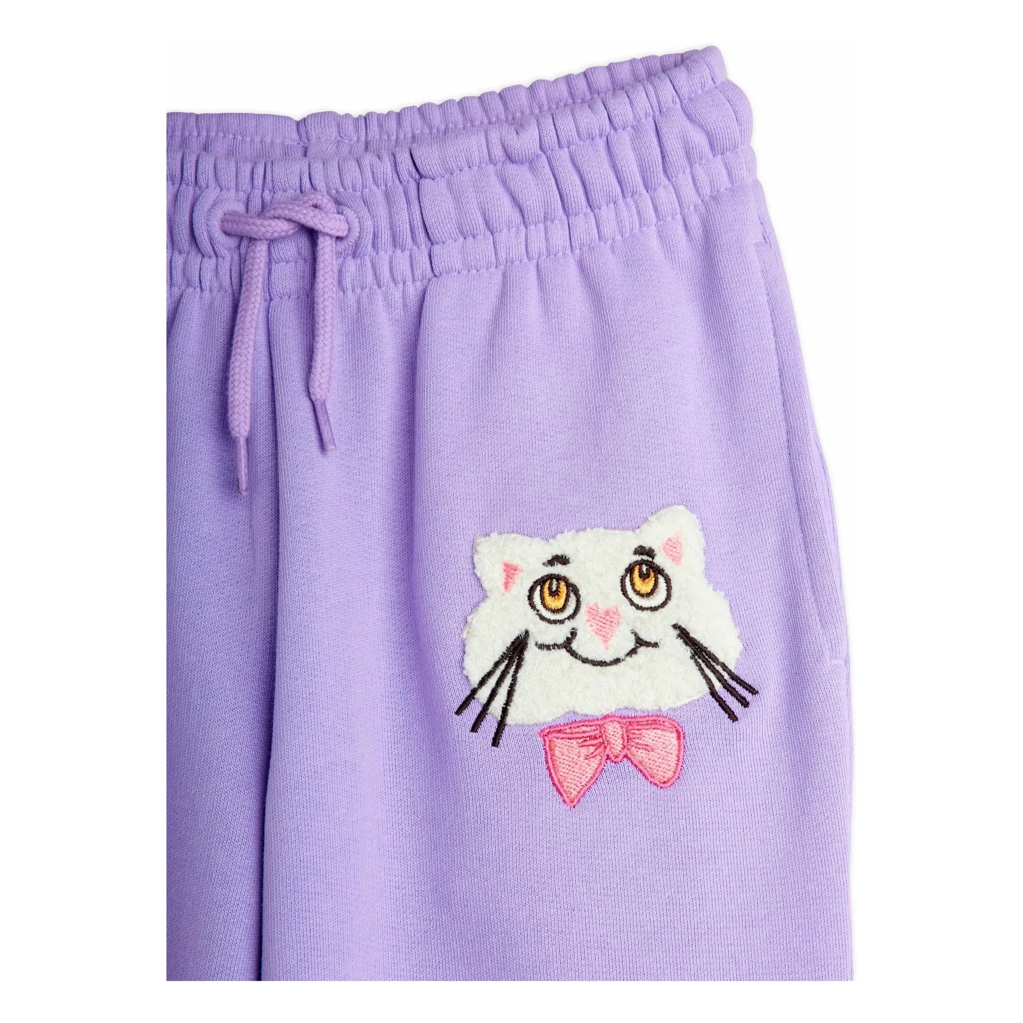 Mini Rodini - Jogger de algodón orgánico Cat | Morado