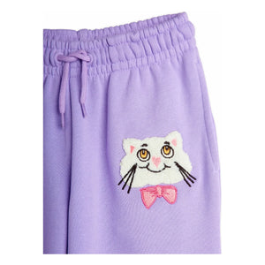 Mini Rodini - Jogger de algodón orgánico Cat | Morado