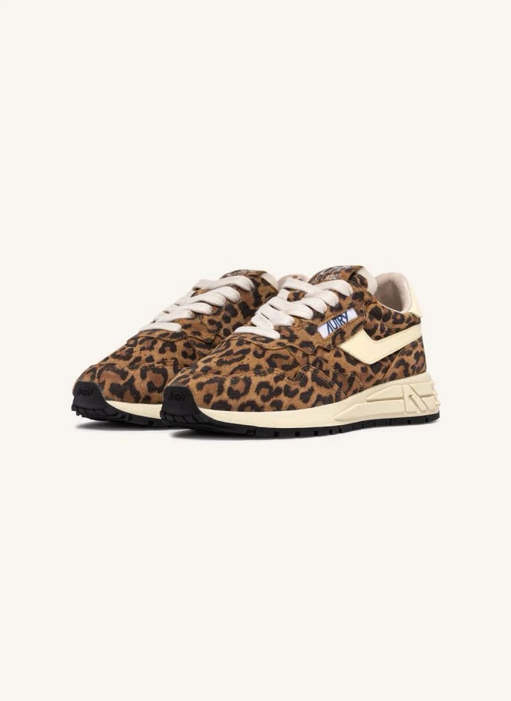 Autry - Zapatillas Deportivas de Ante Bajo Reelwikid | Leopardo