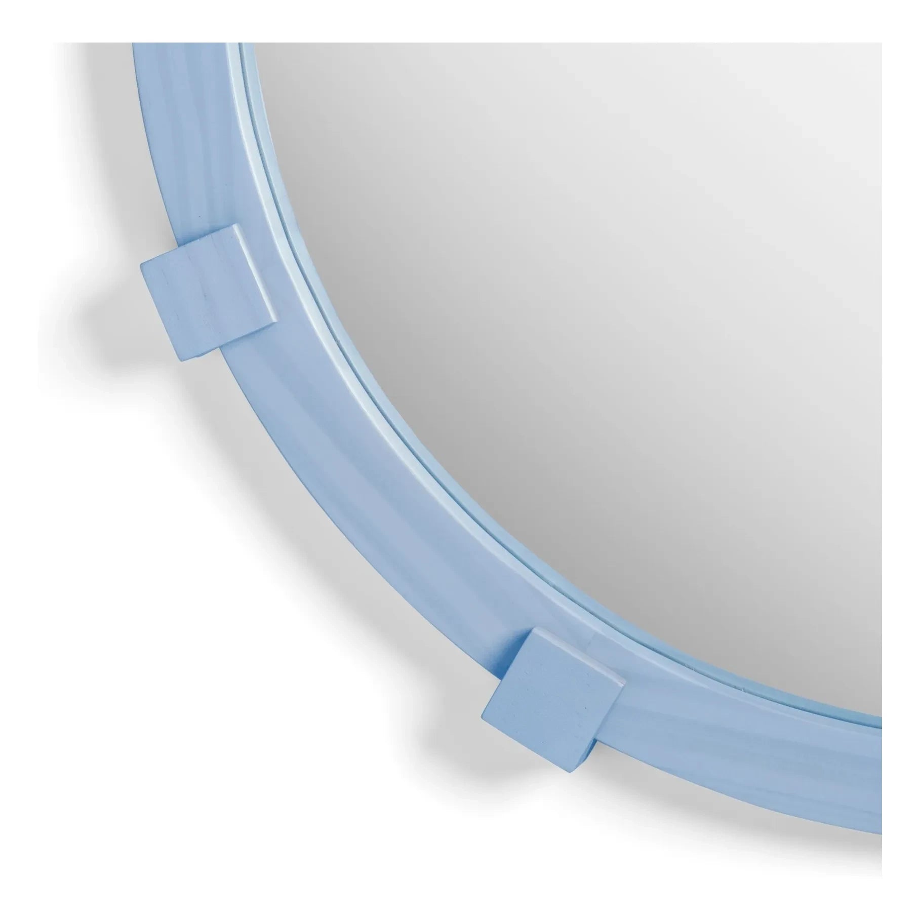 &Klevering - Espejo redondo Chunk | Azul