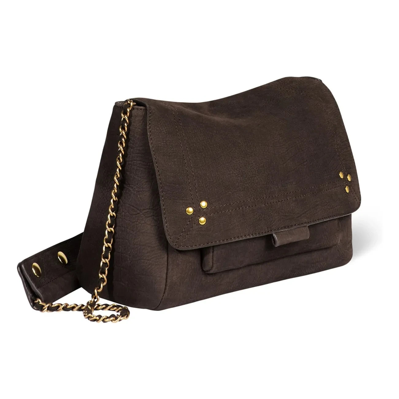 Jérôme Dreyfuss - Bolso Lulu M con Estampado de Cocodrilo Taurillon | Marrón