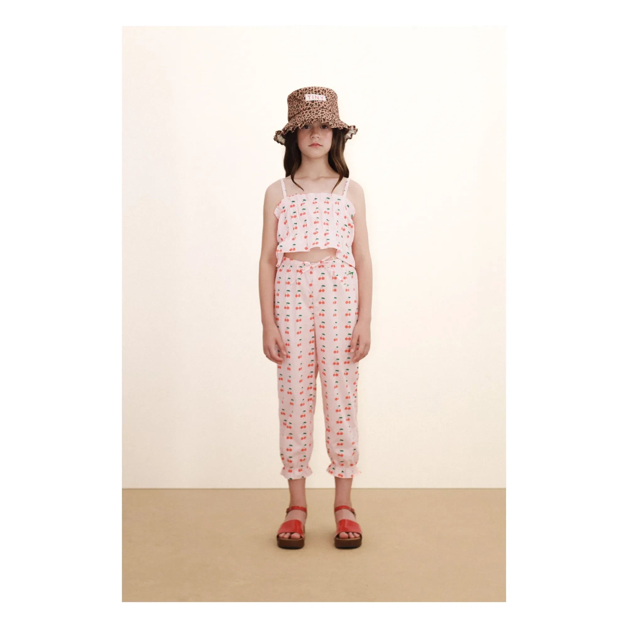 Tinycottons - Pantalones Cherry | Rosa claro