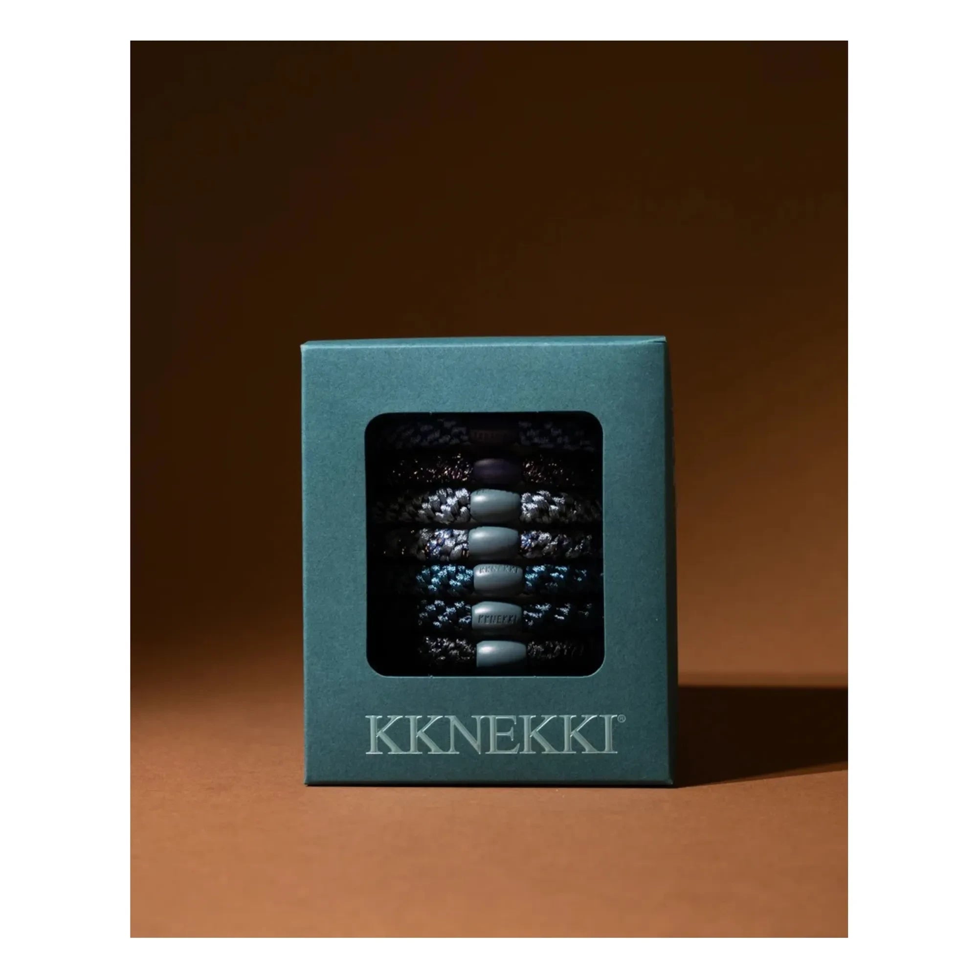 Bon Dep - Juego de gomas para el pelo Kknekki Arctic Edition de 8 unidades | Azul hielo