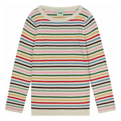 FUB - Jersey de Canalé Fino de Algodón Orgánico | Rojo