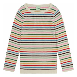 FUB - Jersey de Canalé Fino de Algodón Orgánico | Rojo