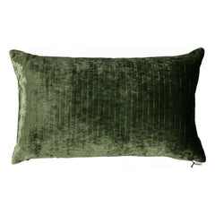The Socialite Family - Cojín rectangular Carino terciopelo brillante | Verde oliva