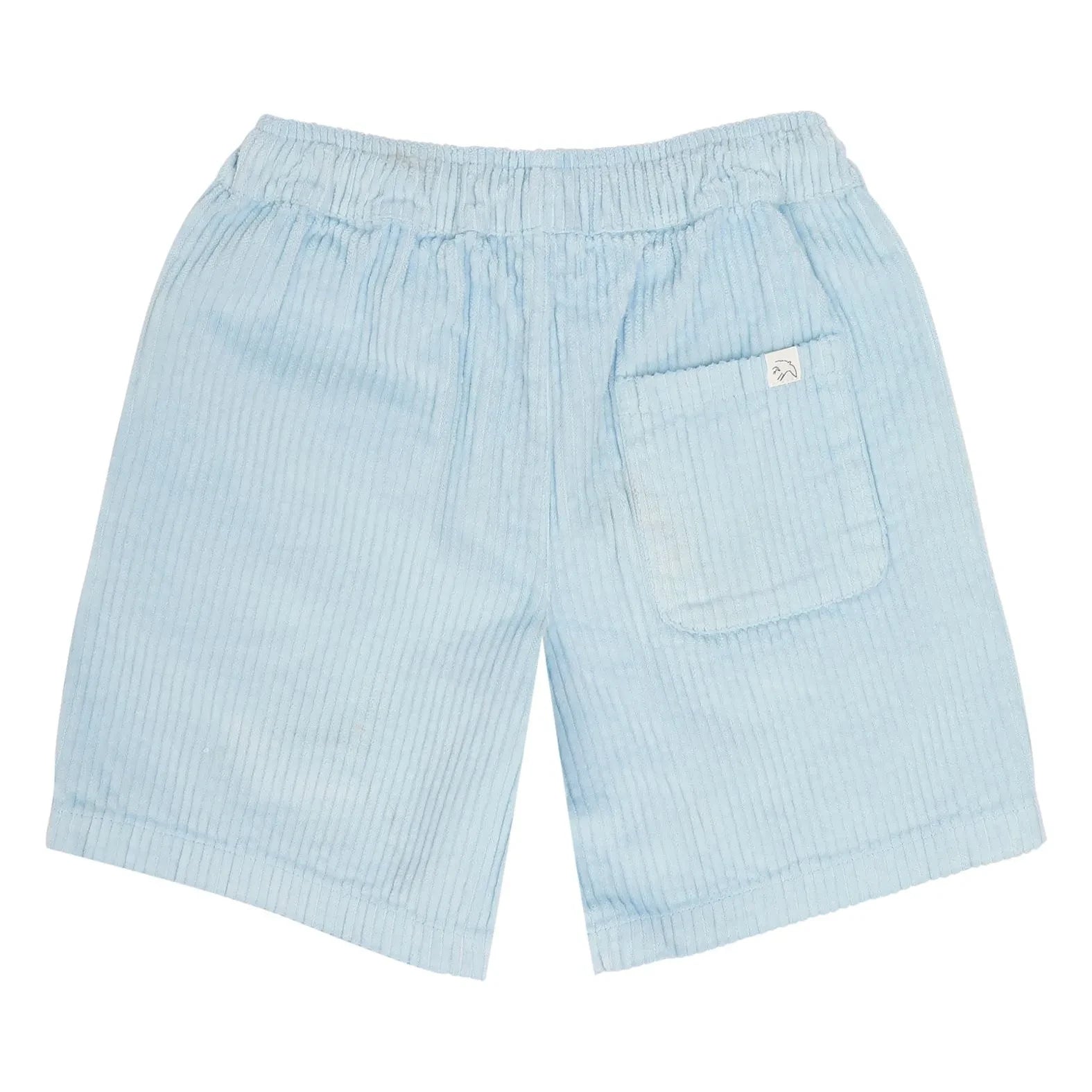 Jenest - Hug Shorts de Terciopelo de Algodón Orgánico | Azul claro