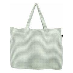 Haomy - Piana II bolso tote a cuadros | Verde almendra