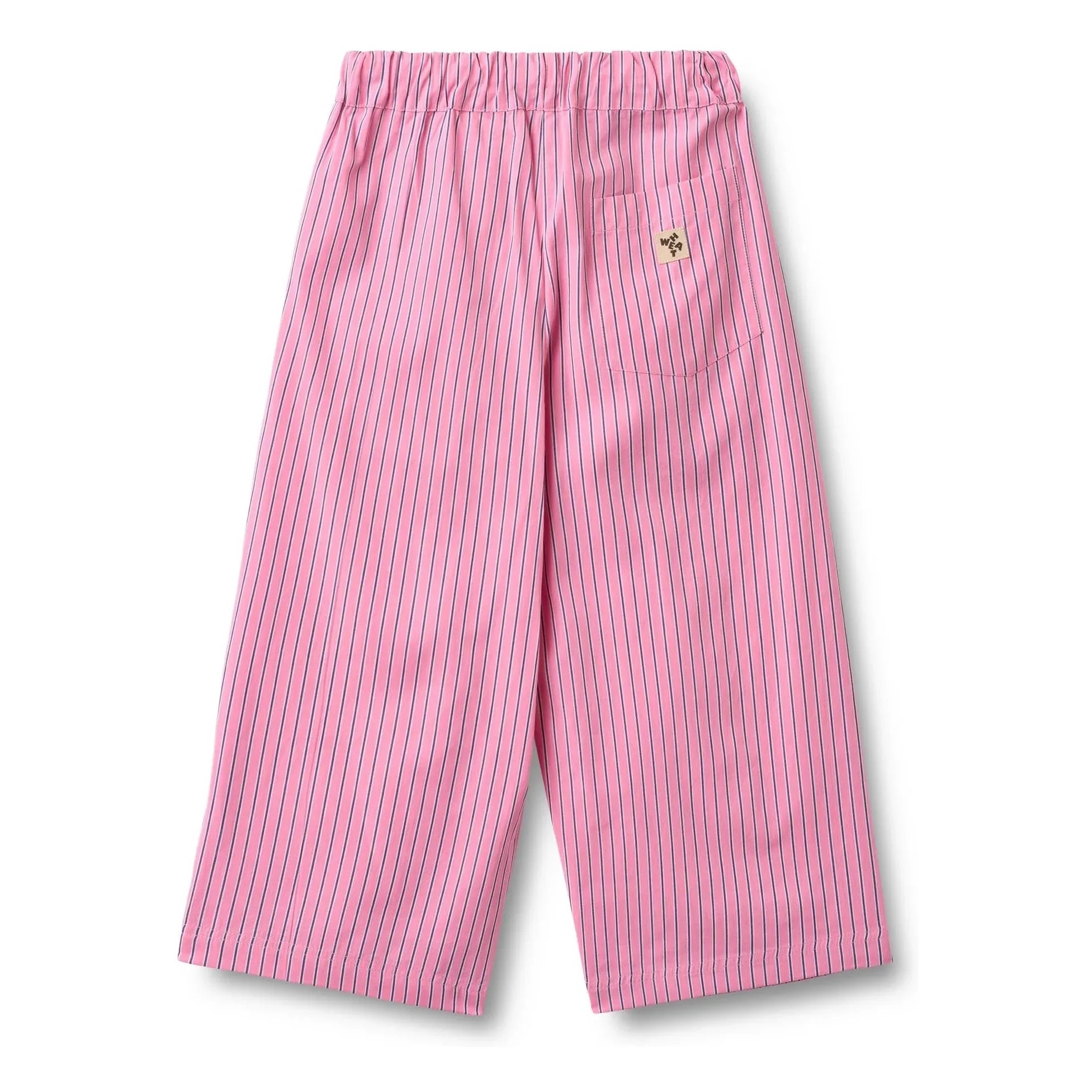 Wheat - Sasha pantalón de algodón orgánico a rayas | Rosa