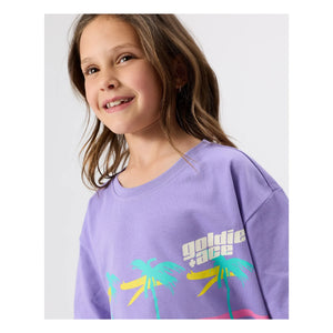 Goldie + Ace - Camiseta Oversize Palm | Morado